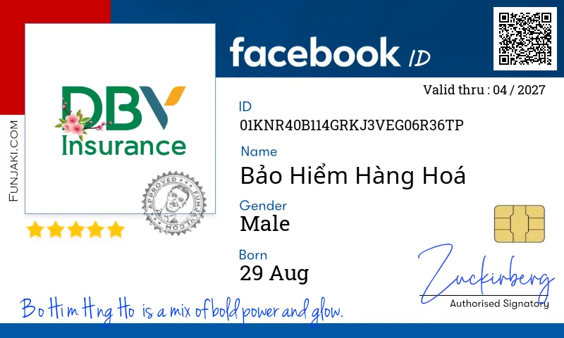Facebook ID Card