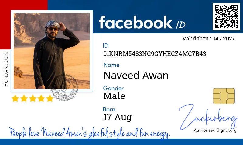 Facebook ID Card