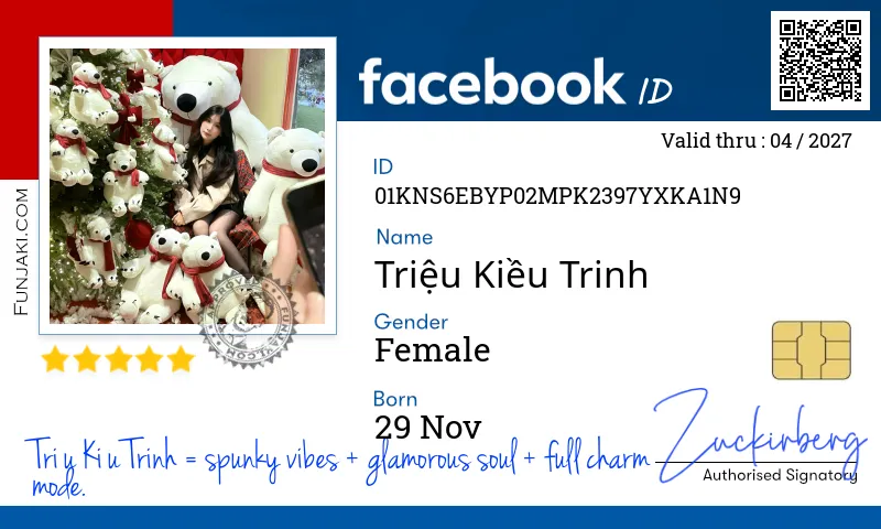 Facebook ID Card
