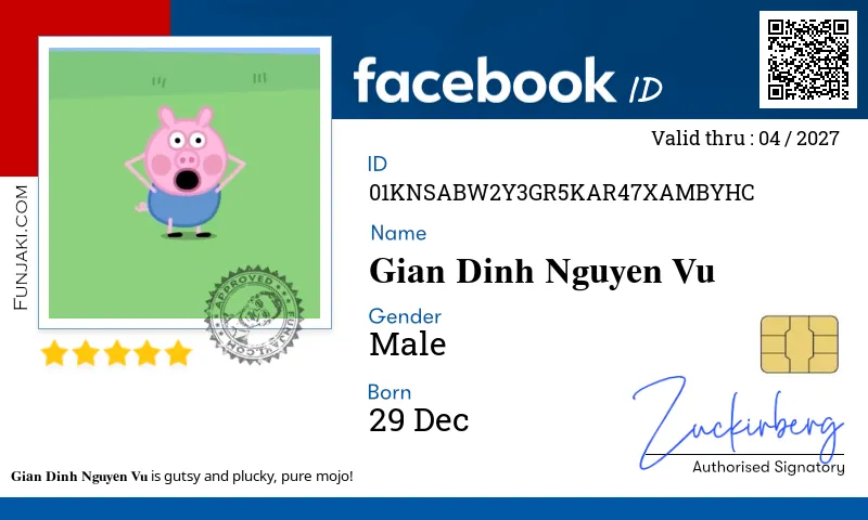 Facebook ID Card