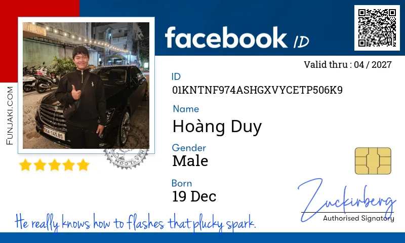 Facebook ID Card