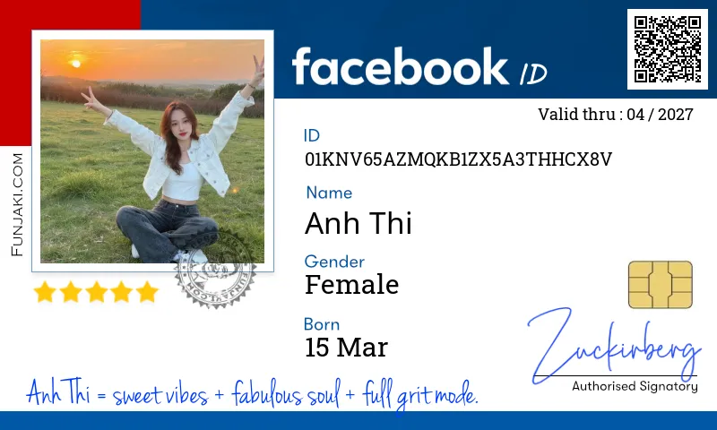 Facebook ID Card