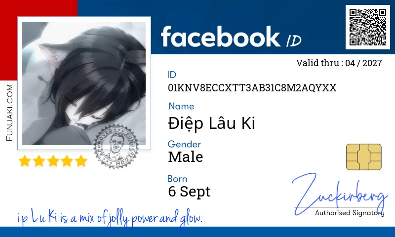Facebook ID Card