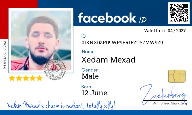Facebook ID Card
