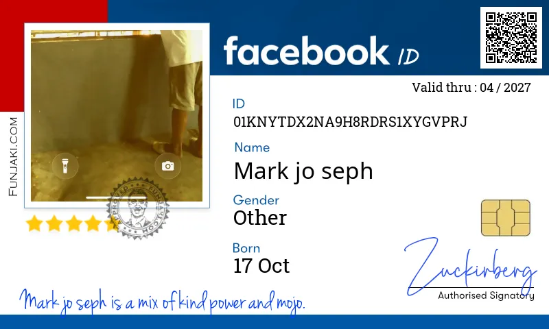 Facebook ID Card