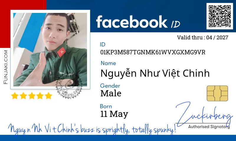 Facebook ID Card