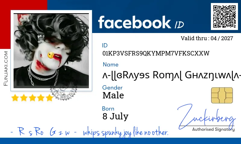 Facebook ID Card