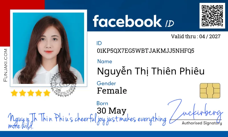 Facebook ID Card