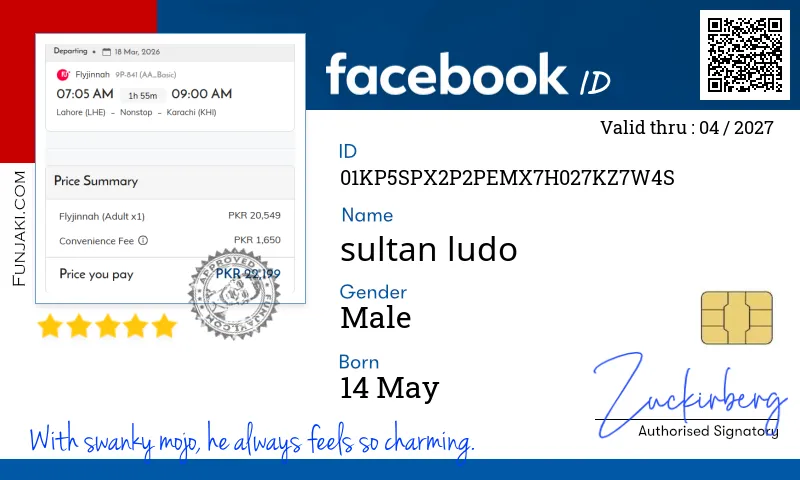 Facebook ID Card