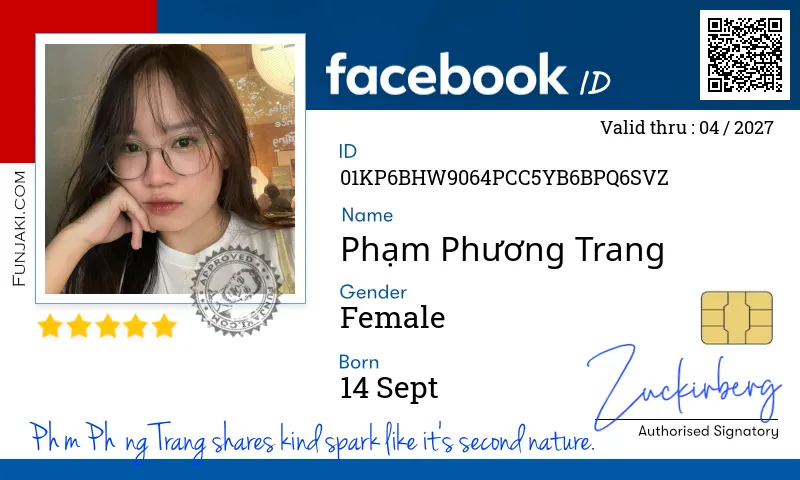 Facebook ID Card