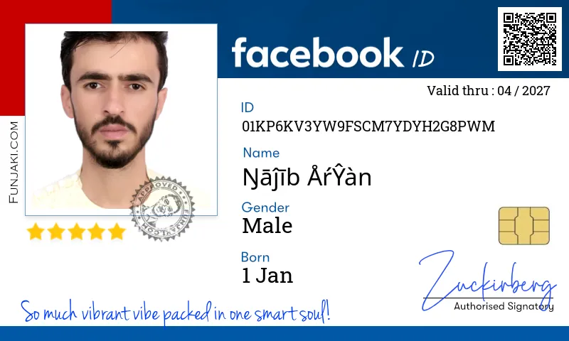 Facebook ID Card