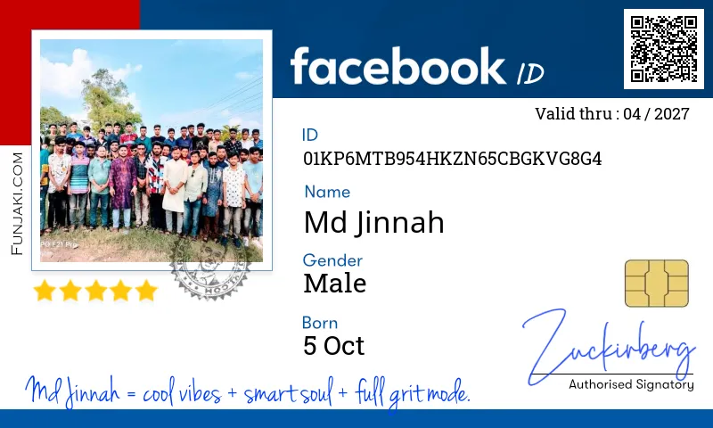 Facebook ID Card