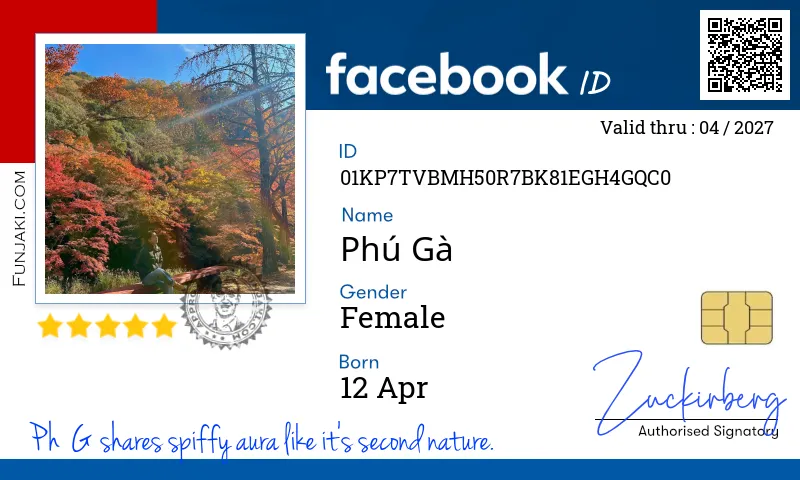 Facebook ID Card