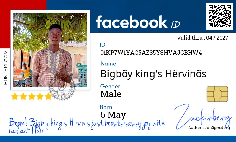 Facebook ID Card