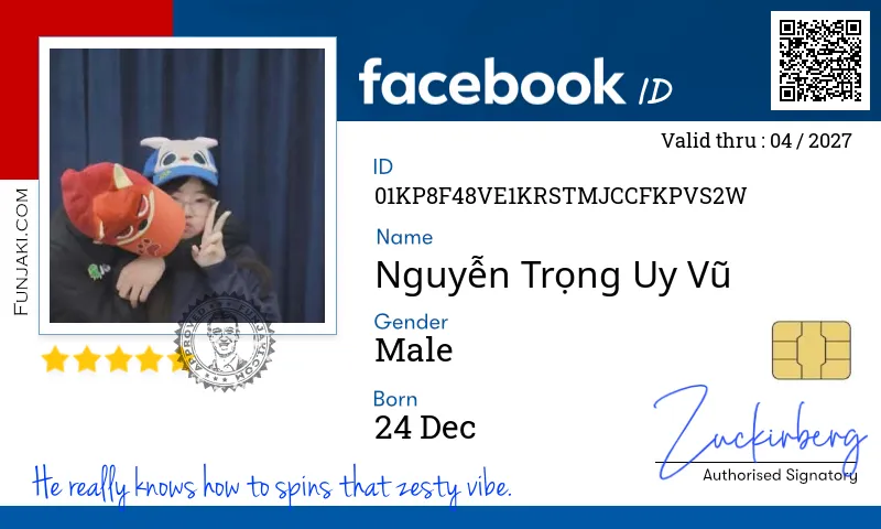 Facebook ID Card