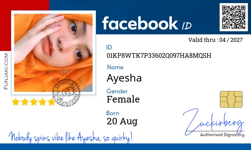 Facebook ID Card