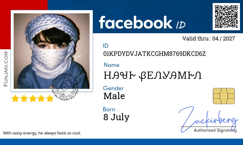 Facebook ID Card