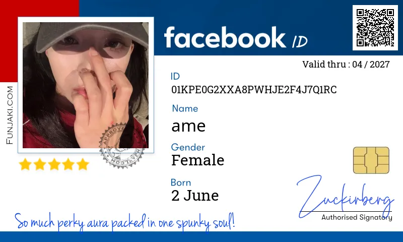 Facebook ID Card