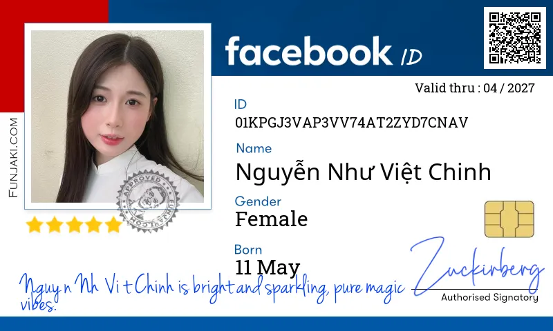 Facebook ID Card