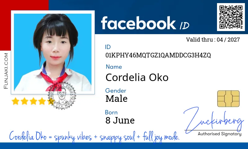 Facebook ID Card
