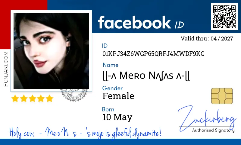 Facebook ID Card
