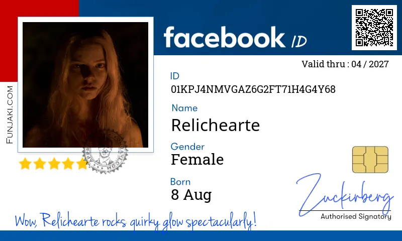 Facebook ID Card