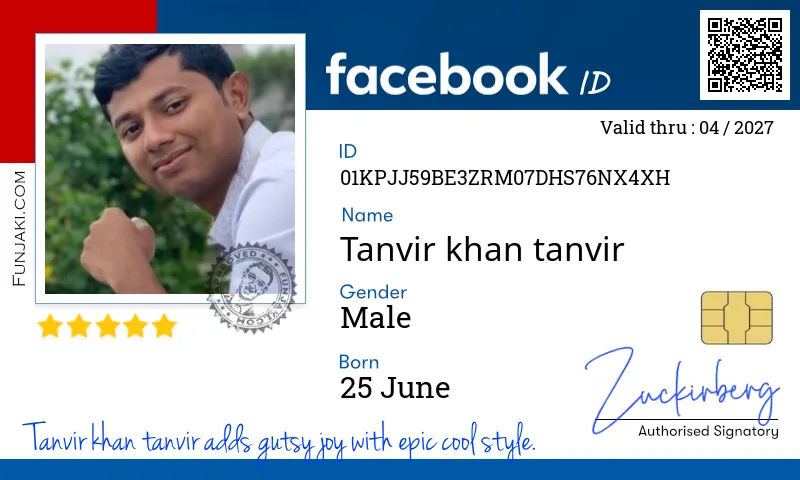Facebook ID Card