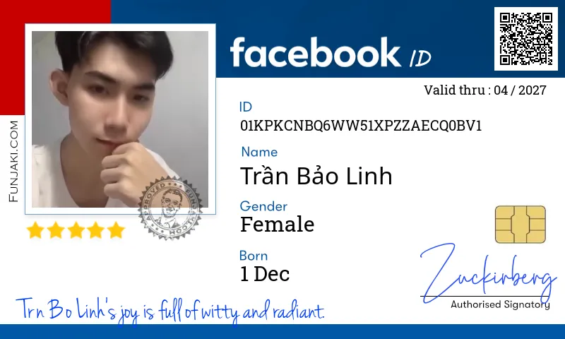 Facebook ID Card