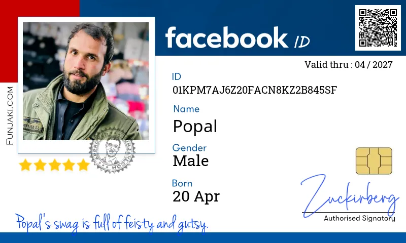Facebook ID Card
