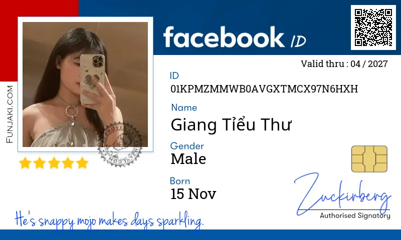 Facebook ID Card