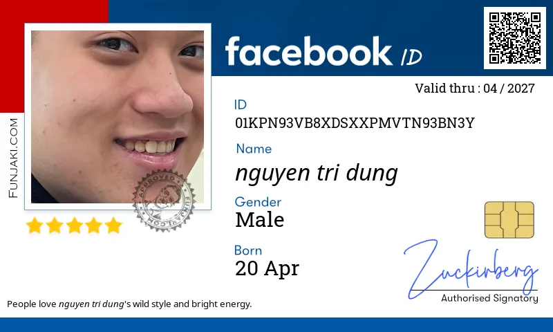 Facebook ID Card