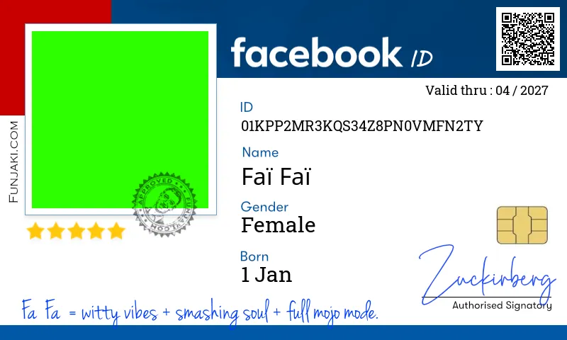 Facebook ID Card