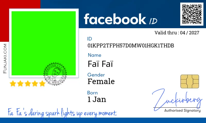 Facebook ID Card