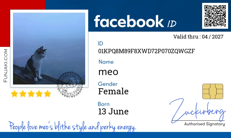 Facebook ID Card