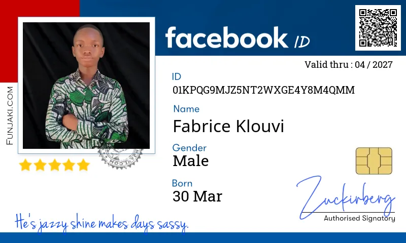 Facebook ID Card