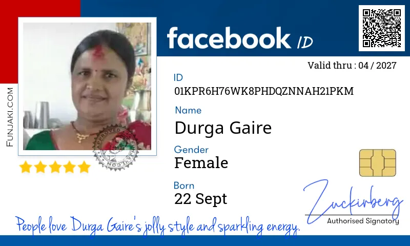 Facebook ID Card
