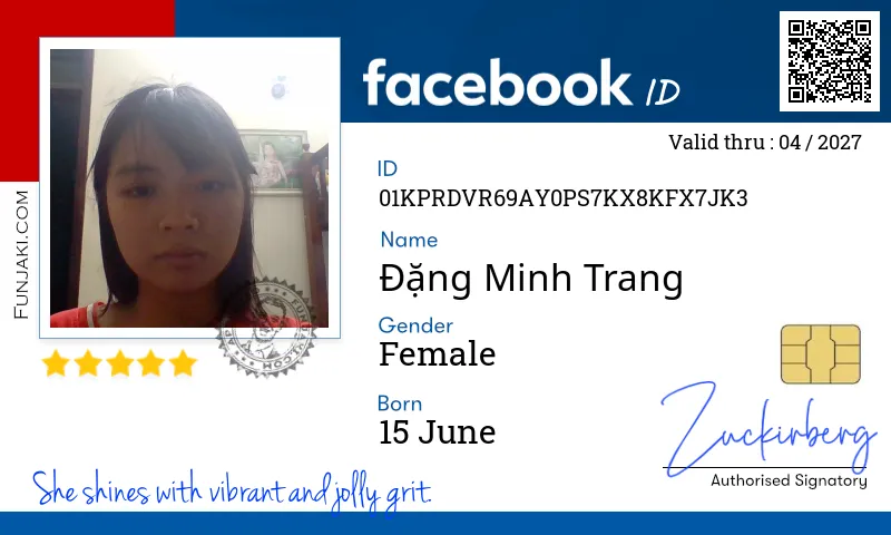 Facebook ID Card