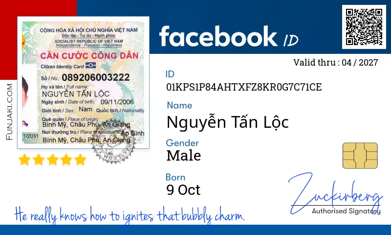 Facebook ID Card