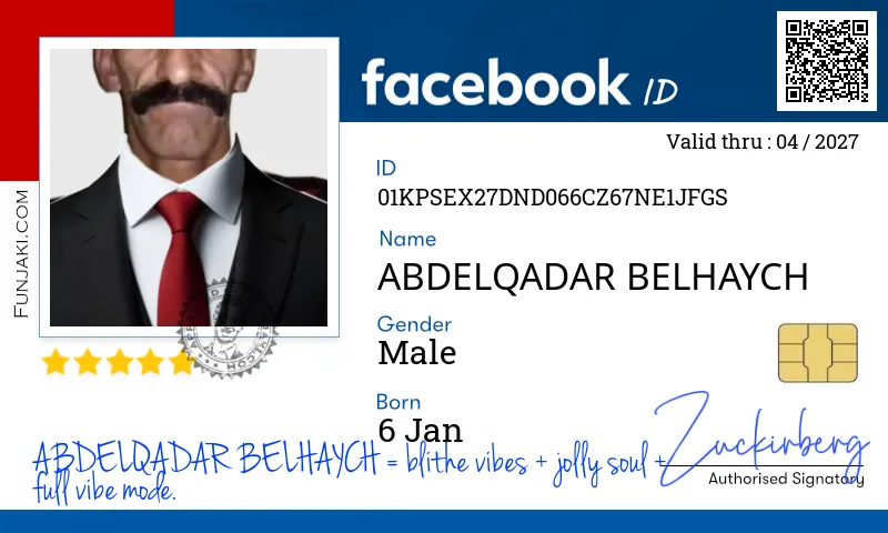 Facebook ID Card