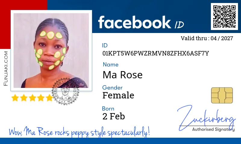 Facebook ID Card