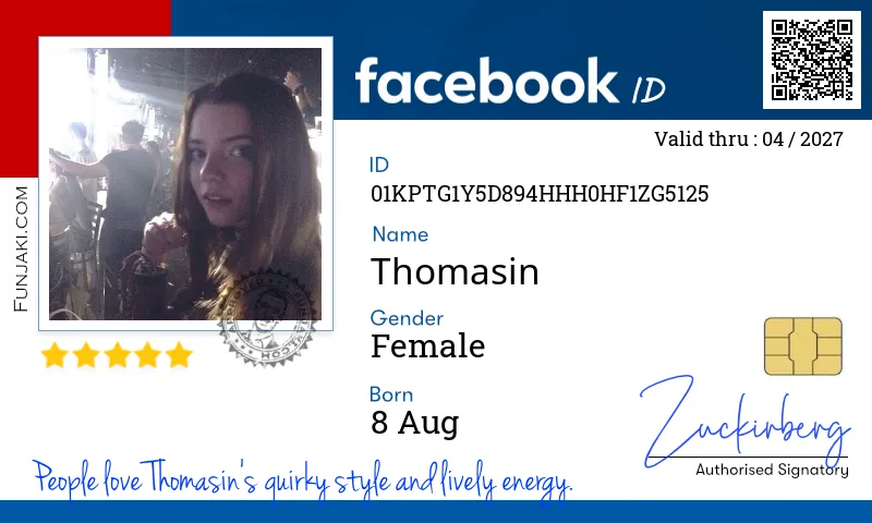 Facebook ID Card