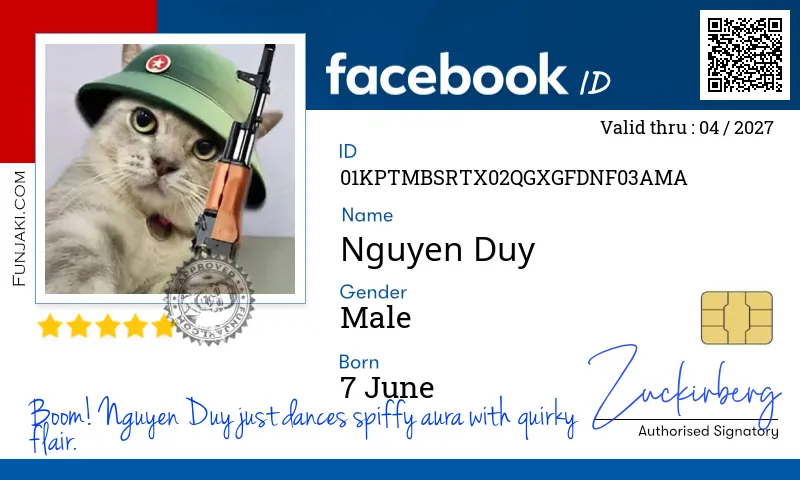 Facebook ID Card