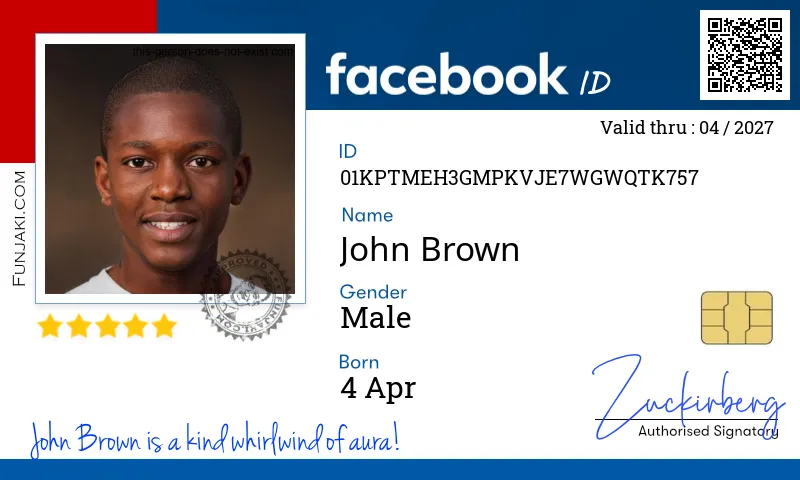 Facebook ID Card