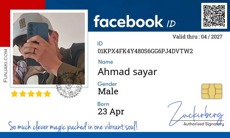 Facebook ID Card