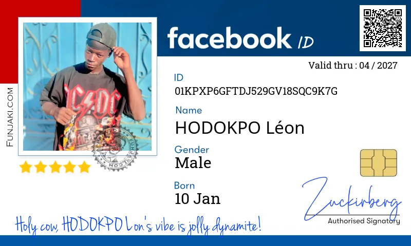 Facebook ID Card