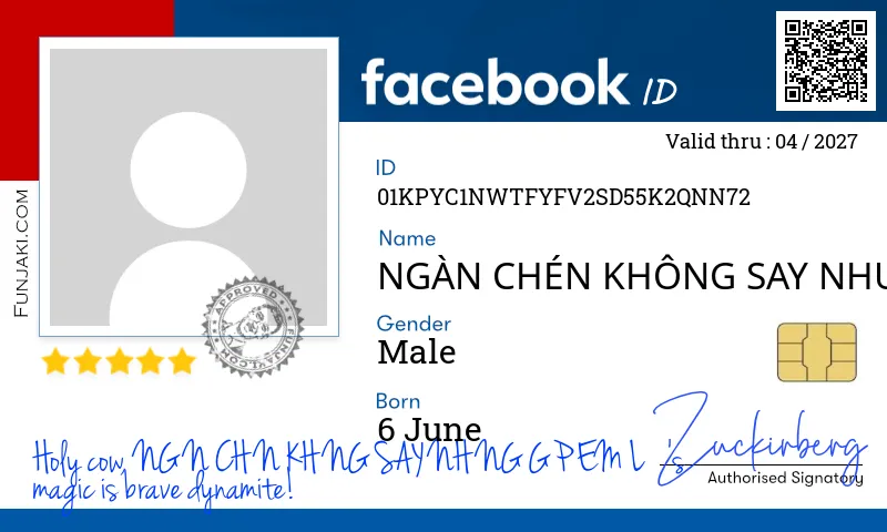 Facebook ID Card