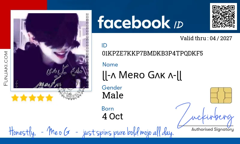 Facebook ID Card