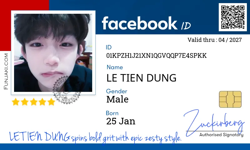 Facebook ID Card