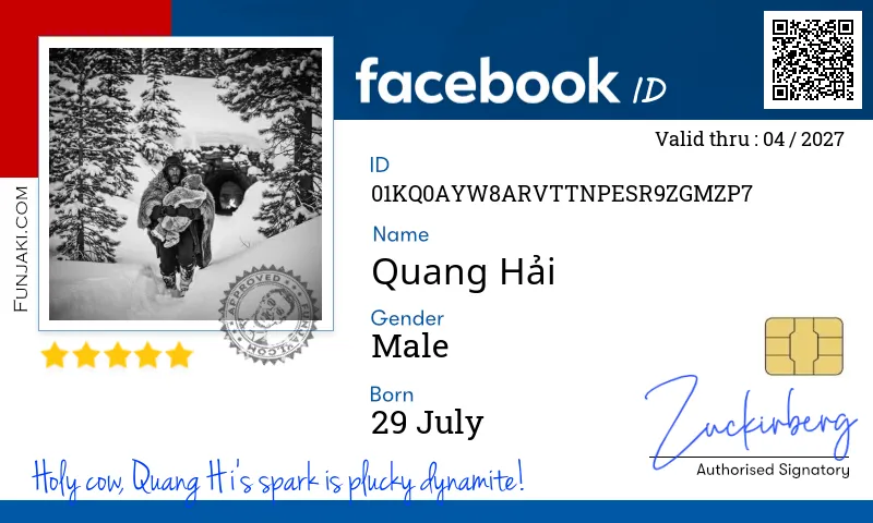 Facebook ID Card