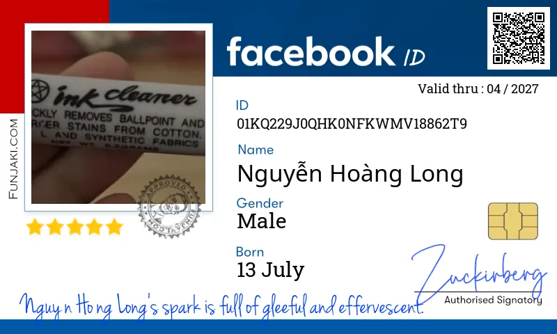 Facebook ID Card